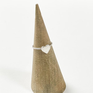 Old 925 Silver Heart Ring