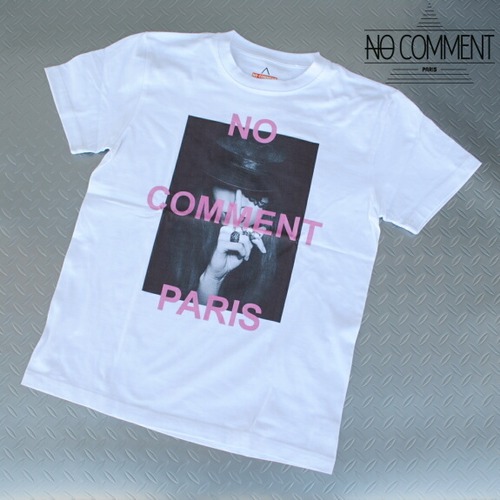 NO COMMENT PARIS ノーコメント パリ Tシャツ 半袖 クルーネック Tシャツ メンズ 2023年モデル 正規販売店 NC-T001 ホワイト