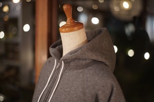 atelier naruse   cotton hooded sweat-shirt