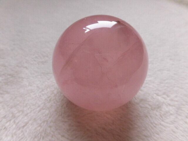 【送料無料】【高品質】マダガスカル産スターローズクオーツ丸玉　STARROSE−5