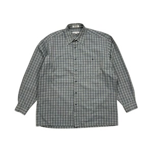 PIERRE CARDIN COTTON  PLAID SHIRT SIZE L (USED)