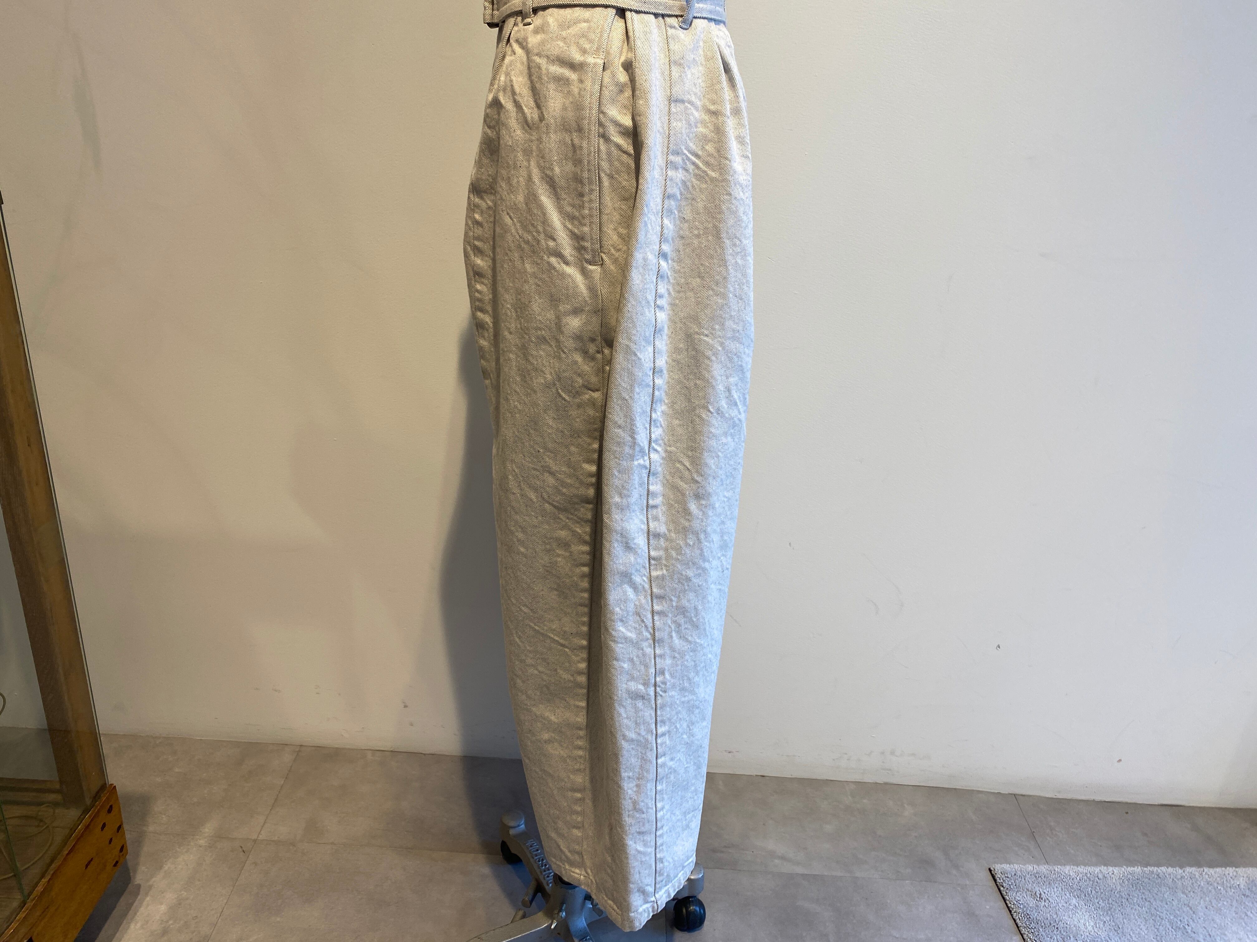 NATIVE VILLAGE/No.12 灌木ルートダーツパンツ（White Gray） | torico.