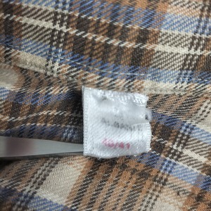 ユーロ　チェック　ロング　グランパシャツ　ユニセックス