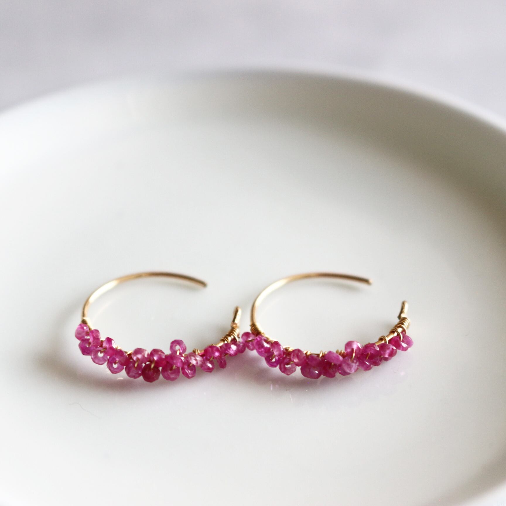 ルビー・フープピアス | ayuujewelry
