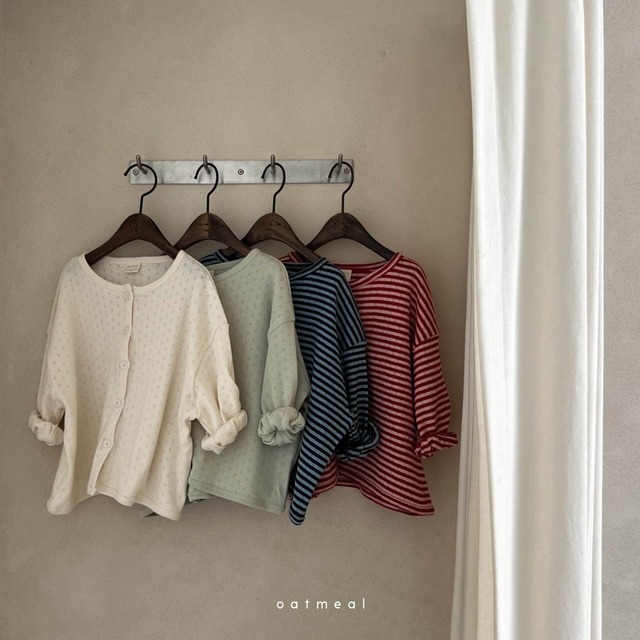 〘即納〙XL size_oatmeal / brandy cardigan