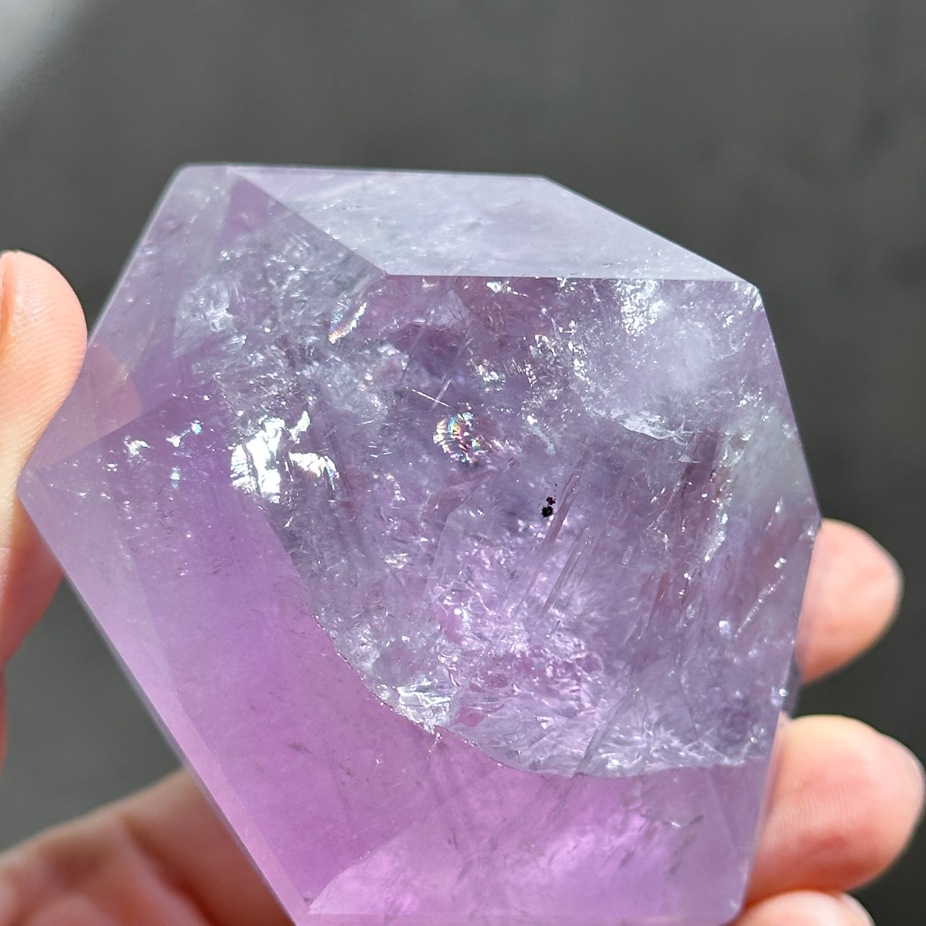 アメジスト ダイヤモンドカット 41◇Amethyst Diamond◇天然石・鉱物