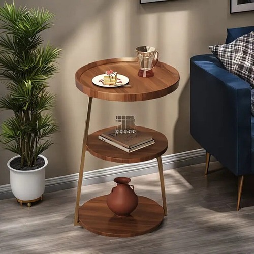 サイドテーブル コーヒーテーブル ラウンドテーブル ３段 防水 机 ティーテーブル マルチテーブル おしゃれ