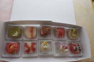 お正月和菓子１０個入り【冷凍にてお届け】