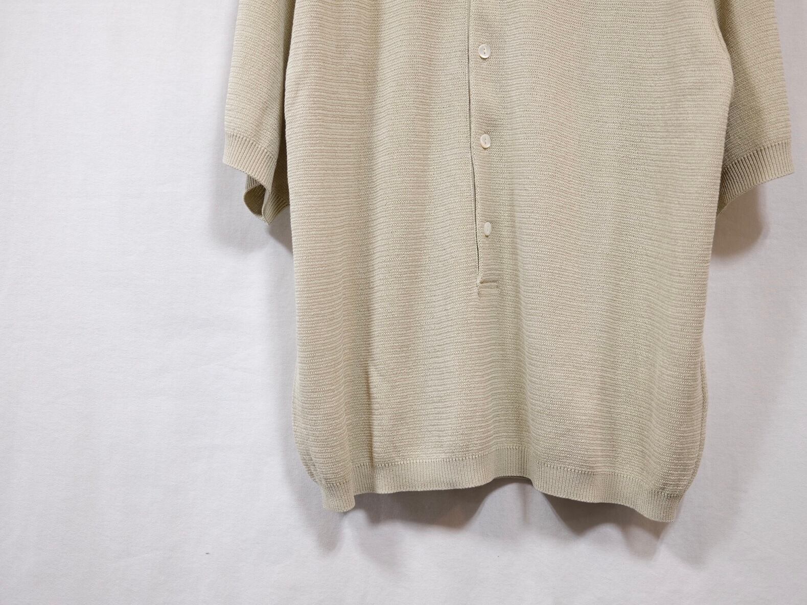 ULTERIOR” TWISTED LOOSE MILANO RIB KNIT POLO ROYAL FLAX” | Lapel