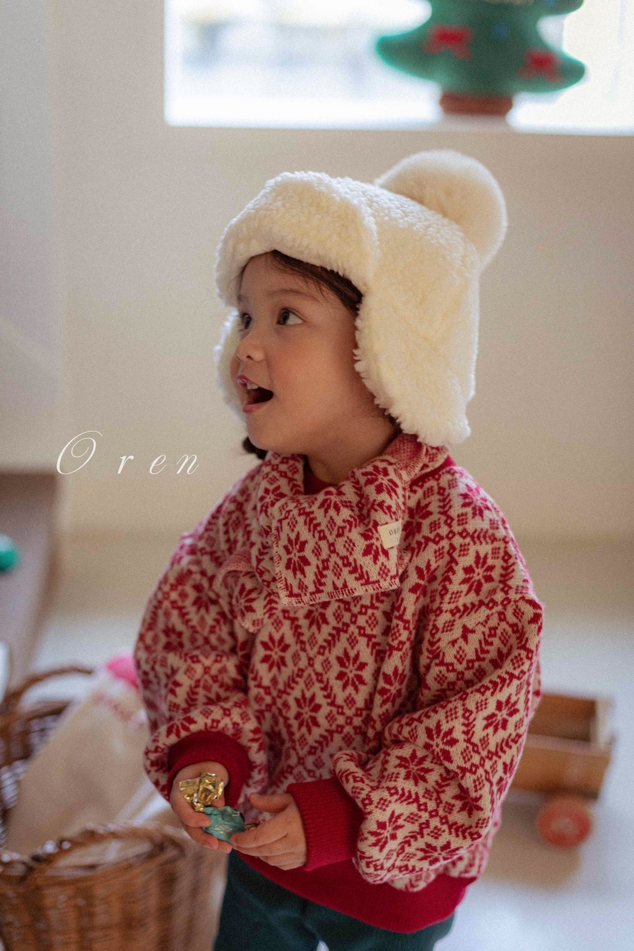 Oren X-mas［取寄］ snow flake mtm (muffler set)