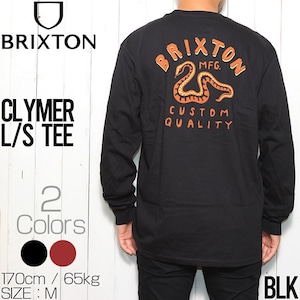 ロングスリーブTシャツ ロンT BRIXTON ブリクストン CLYMER L/S TEE 16825BLKL