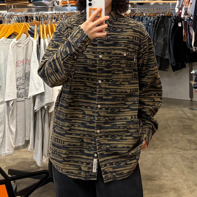 【Carhartt/カーハート】総柄 フランネルシャツ
