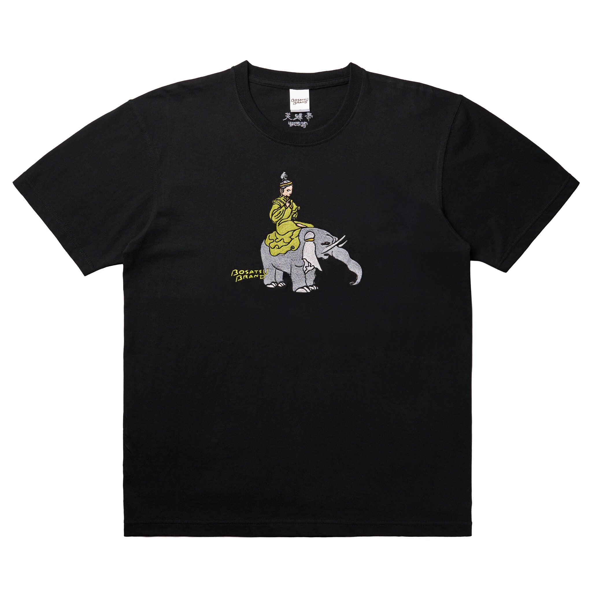 帝釈天 仏像 オーセンティックスーパーTシャツ (刺繍) 7.1oz ホワイト