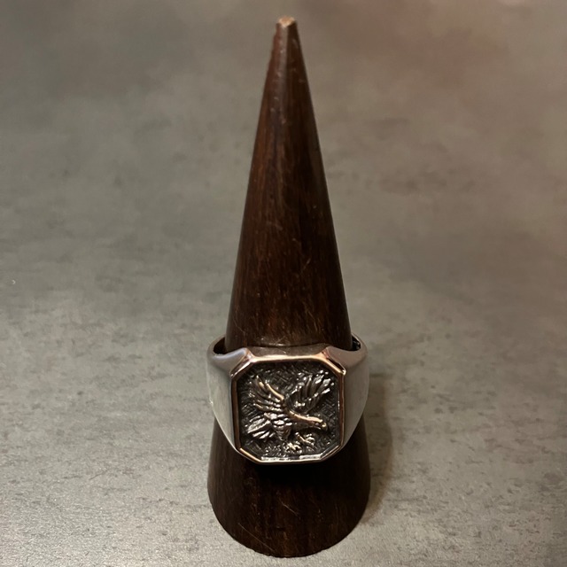 SILVER925 CLEAR STONE ROPE DESIGN RING/シルバー/リング 
