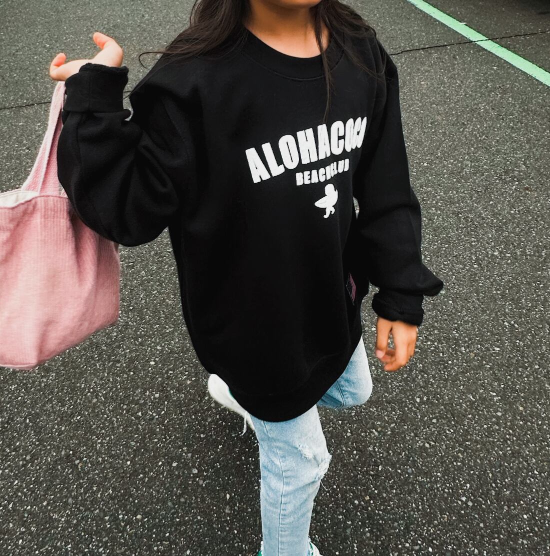 ハワイ直送】ボーイズ アロハ シャツ [ハイビスカスガーデン/ネイビー