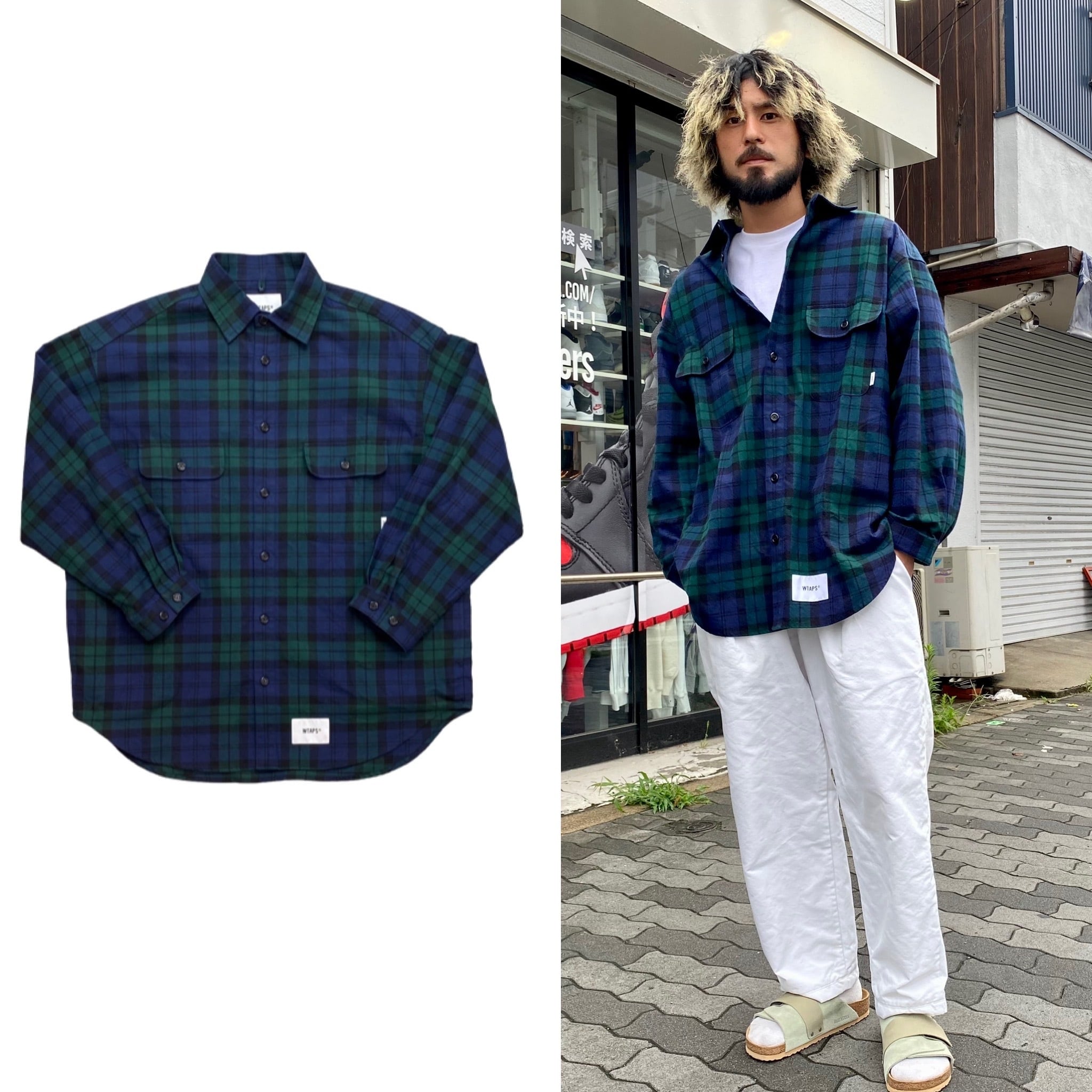 専用】WTAPS WCPO TEXTILE チェック シャツ ジャケット-