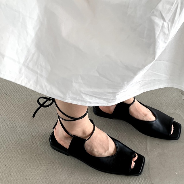 string square sandals