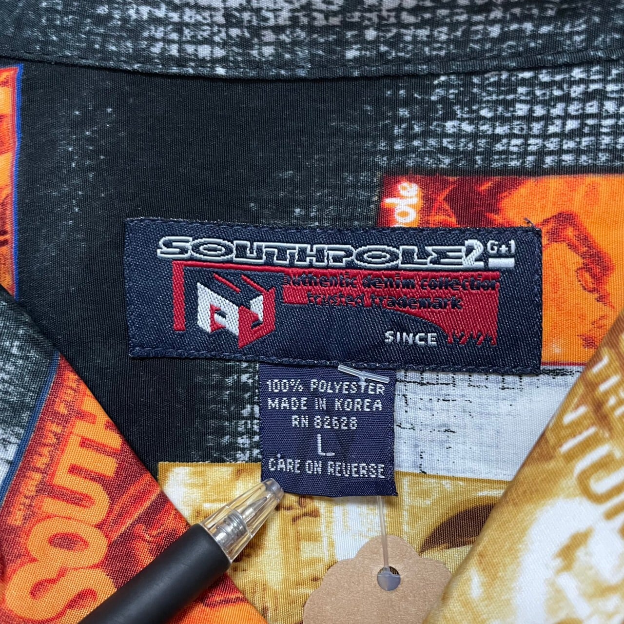 SOUTH POLE 半袖シャツ L ポリエステル100% 総柄 | 古着屋OLDGREEN