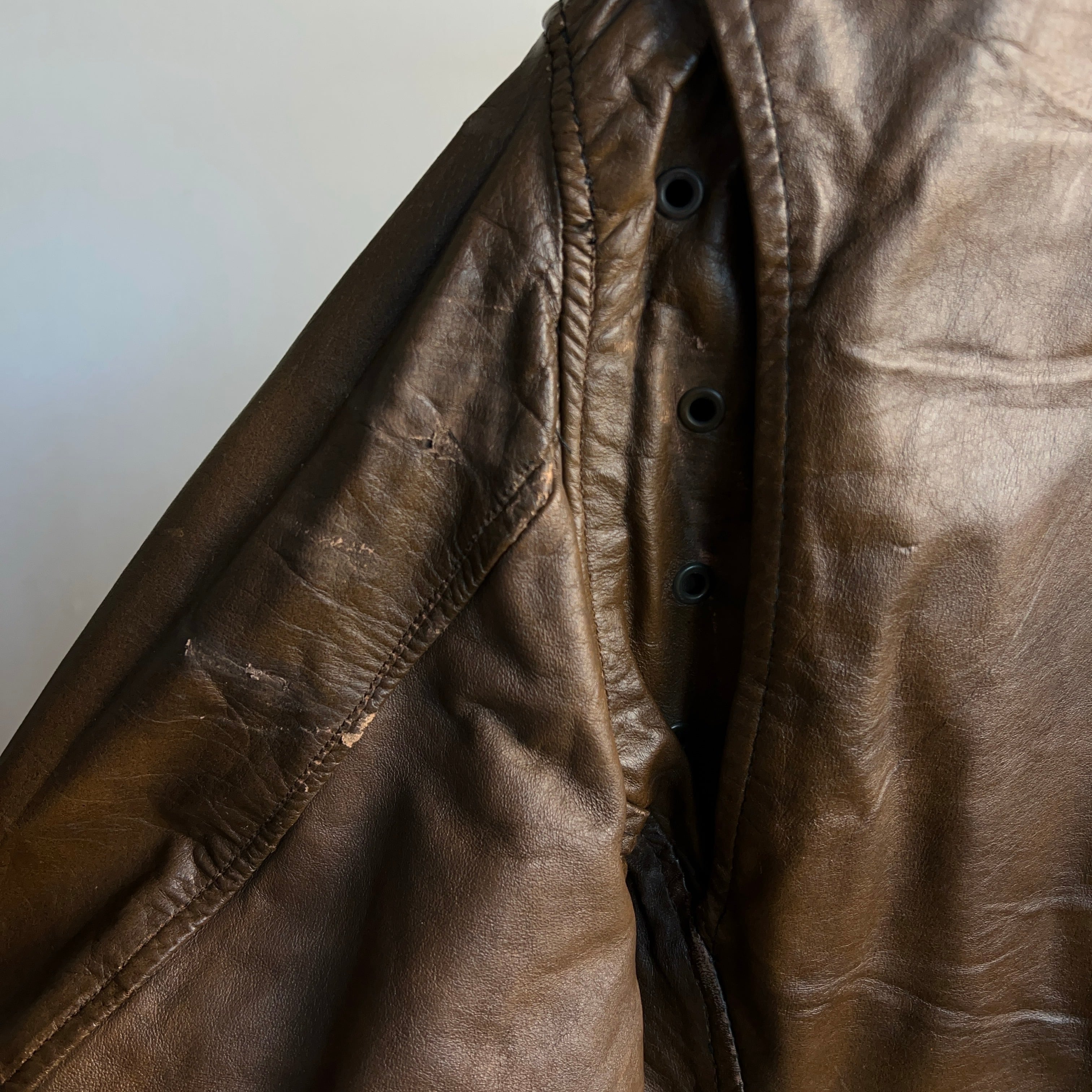 60's~70's Leather Jacket Brown 60年代 70年代 レザー 60's~70's Leather Jacket Brown 60年代 70年代 レザー