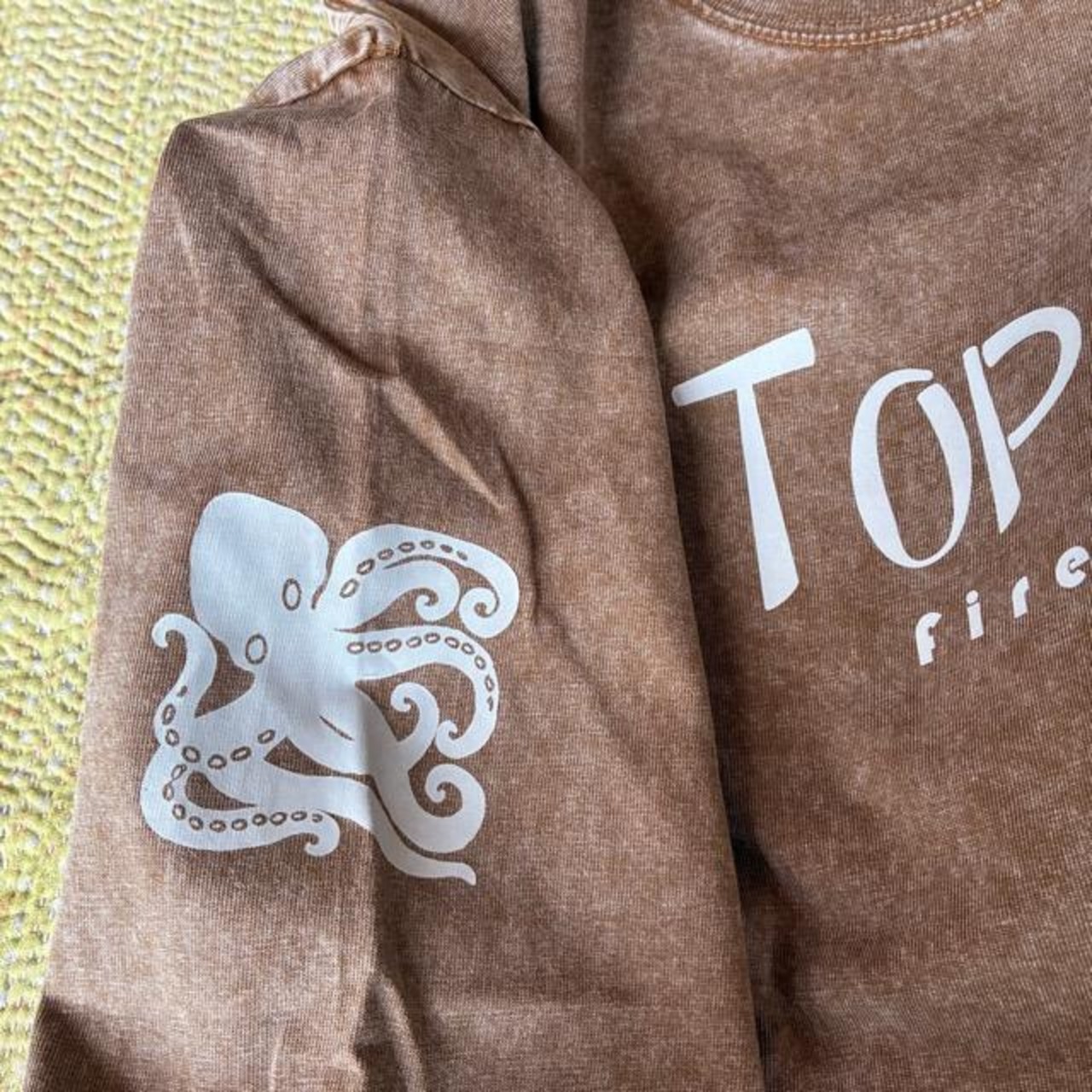 TOPANGA Lady's TOPANGA FIRECOUNTRY Pigment dyed T-shirt Fisherman Brown　ピグメントダイ長袖Tシャツ　フィッシャーマン　ブラウン　全4サイズ　