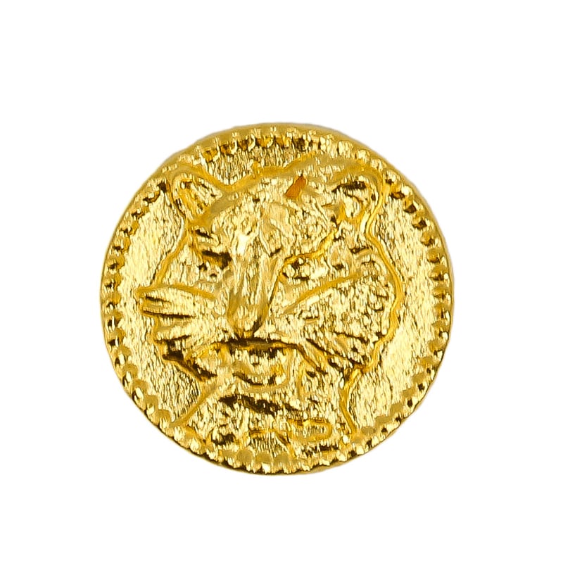 【純金 虎のお守り コイン型チャーム(大)】御守り 約1g K24 24金 タイガー 寅年 金運