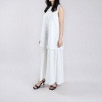 ジャガード切替 プリーツワンピース