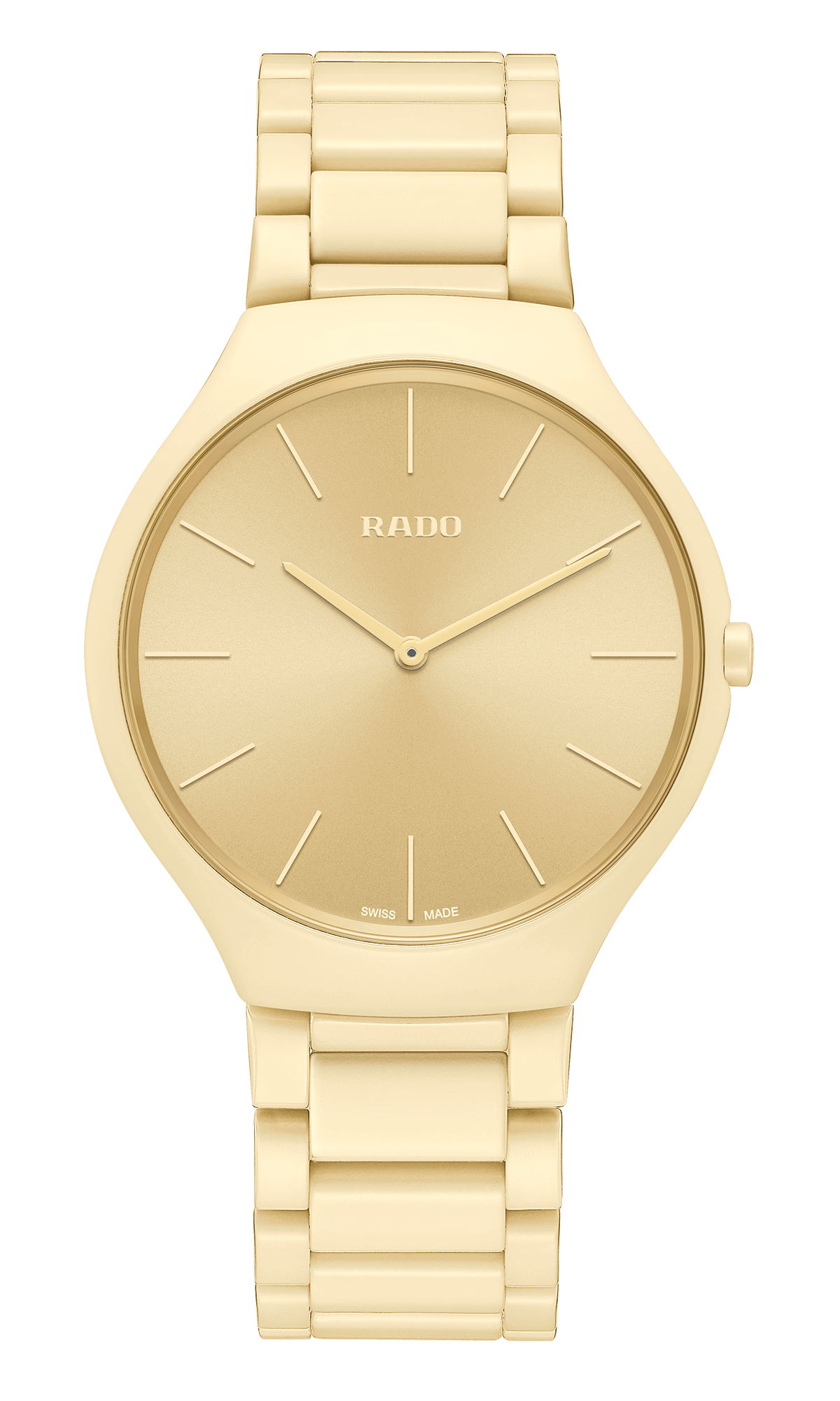 【RADO ラドー】True Thinline Les Couleurs™ Le Corbusier  Cream white 32001 シンライン ル・コルビュジエ（クリームホワイト）／国内正規品 腕時計