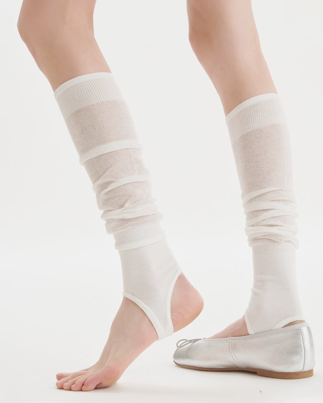 Sheer Bamboo Knit Leg Warmers