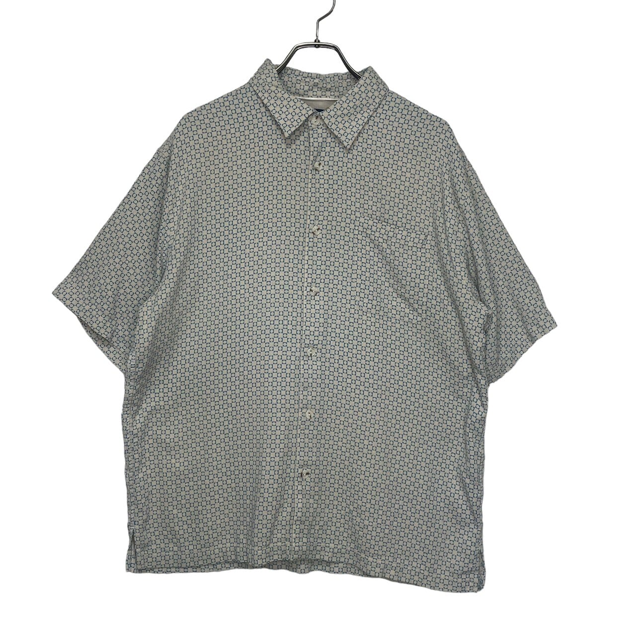 TOSCANO 半袖シルクシャツ XL シルク100% 総柄 | 古着屋OLDGREEN