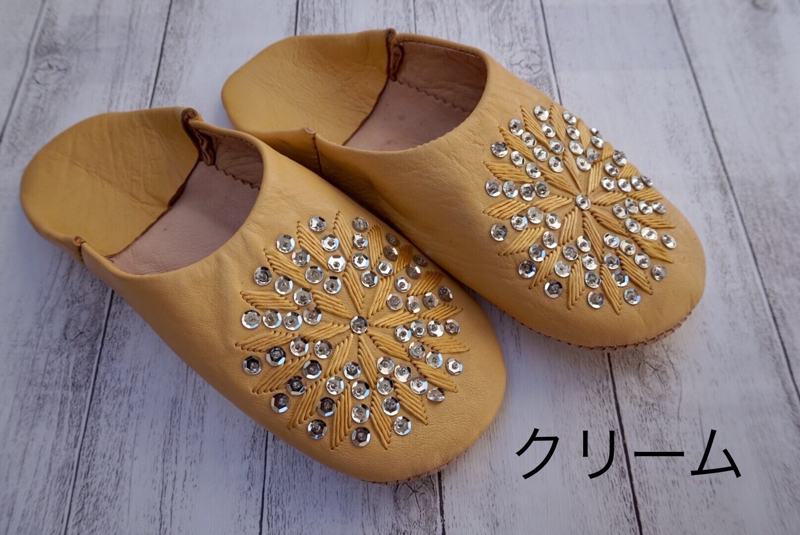 モロッコキラキラタトリーズバブーシュ