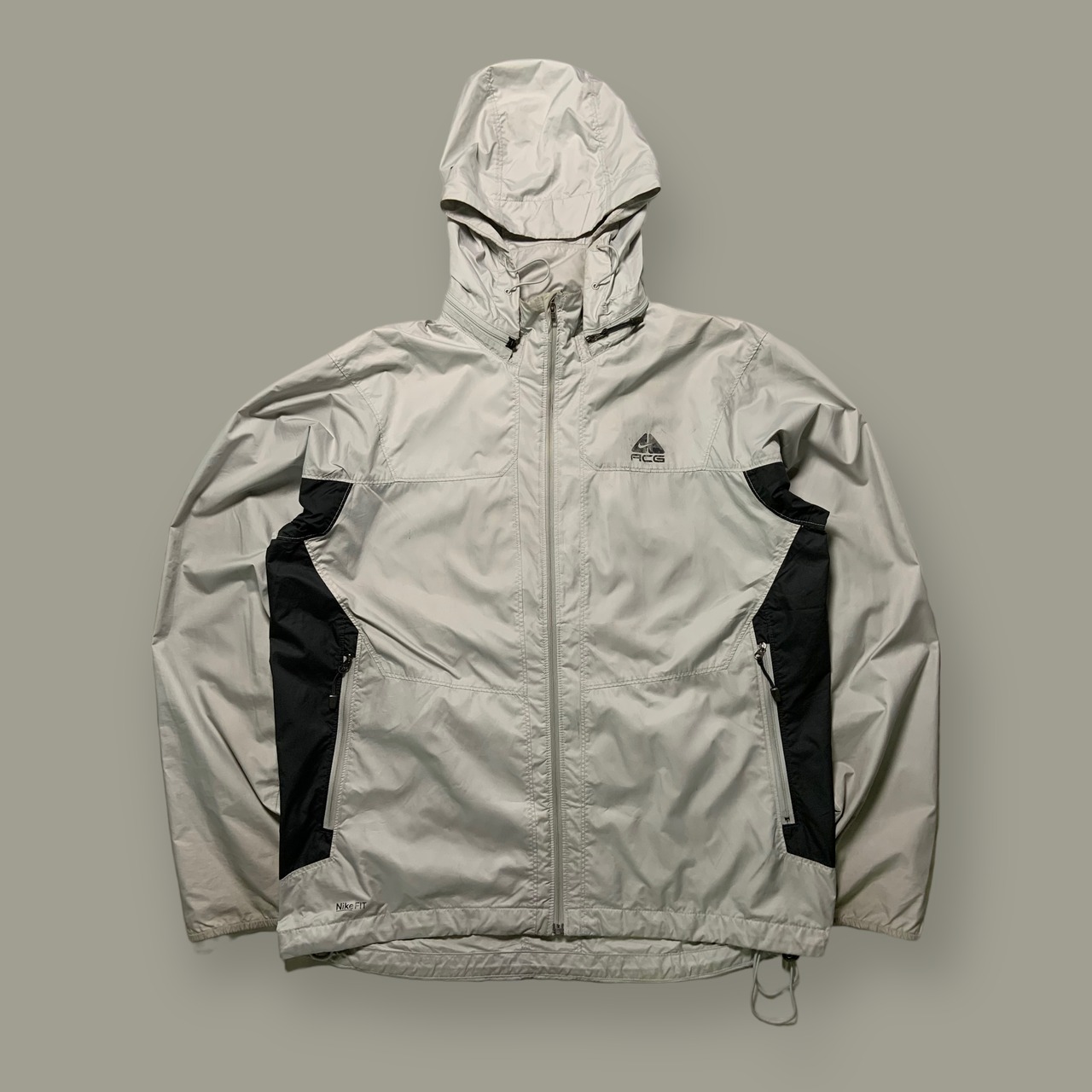 00s NIKE ACG mountain nylon jacket white | HITOCHIGAI ＆ RΣbiЯth 