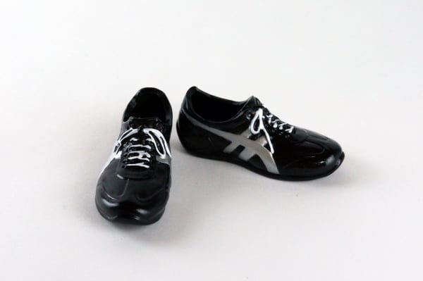 ドール靴 1/6 男性用 ランニングシューズ 黒 F12 - 画像2