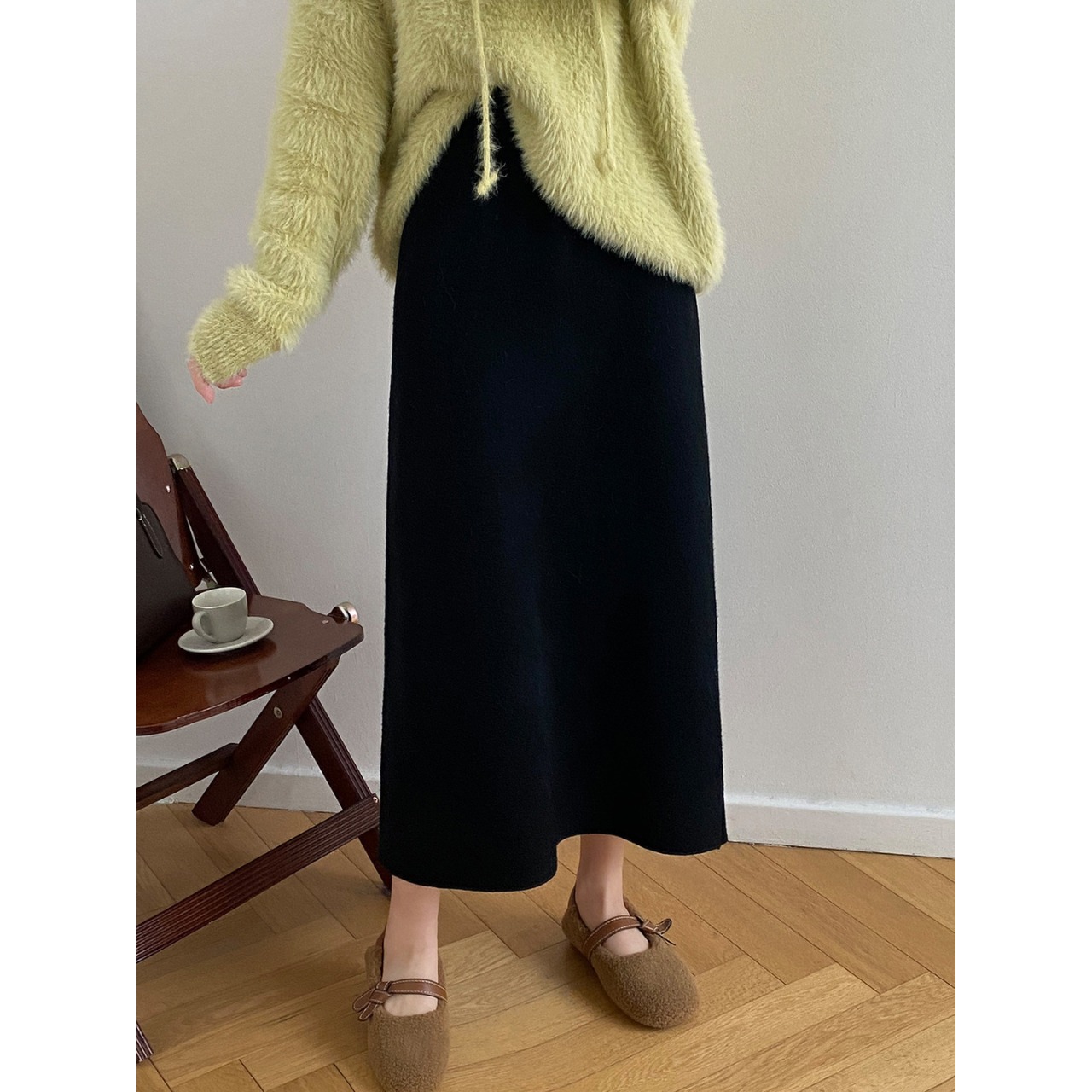 ストレート ニット スカート 8color 10252