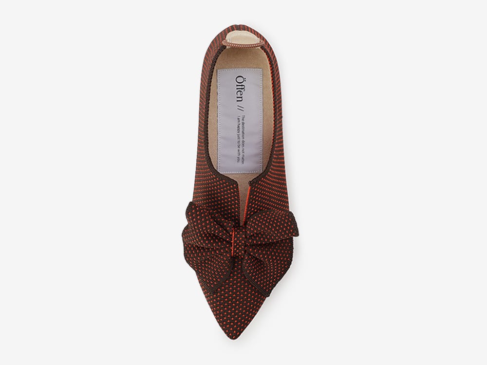 pointed-BUTTFEE / BROWN & ORANGE | Offen