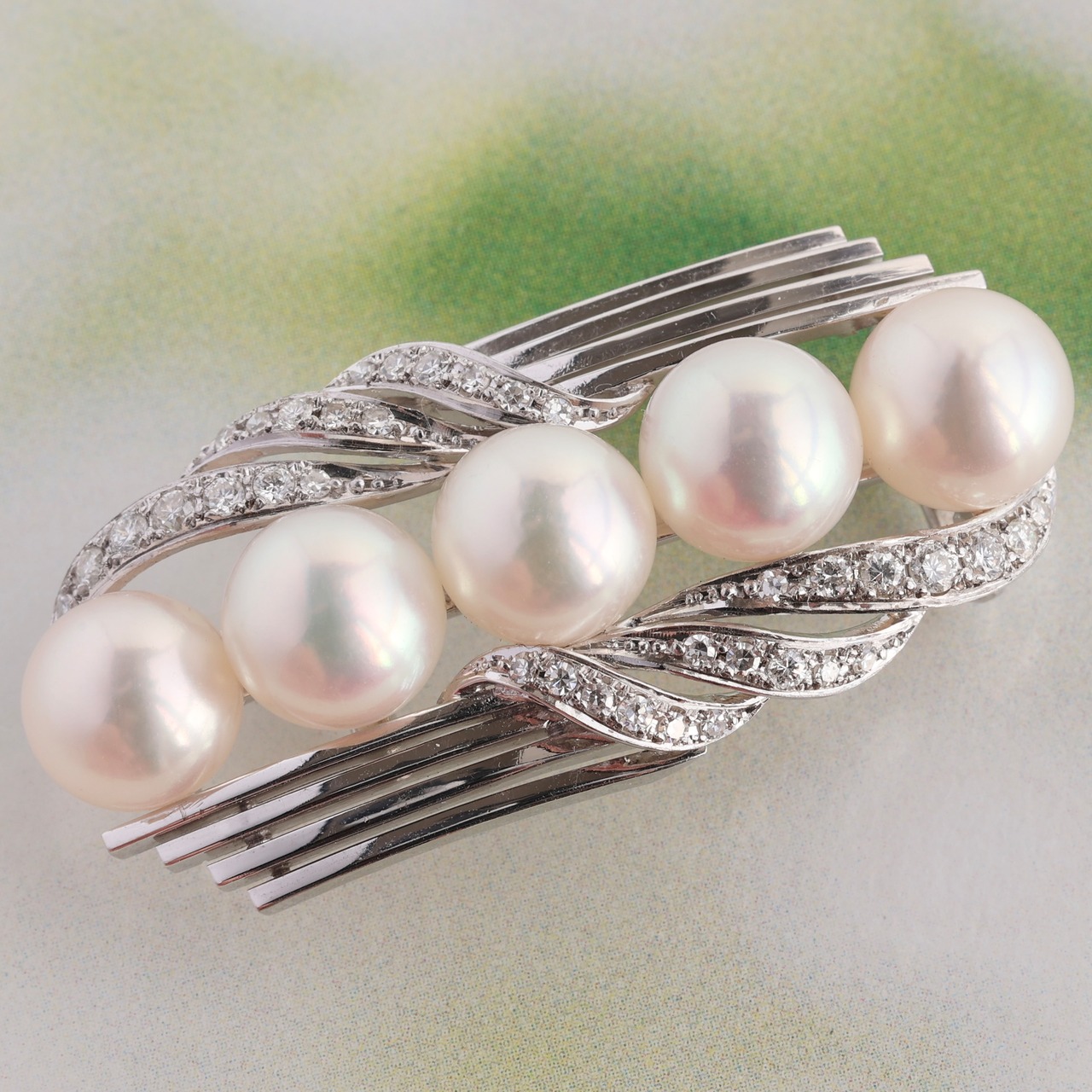 8-96あこや真珠スリークォーター34ピース 暗かっ 