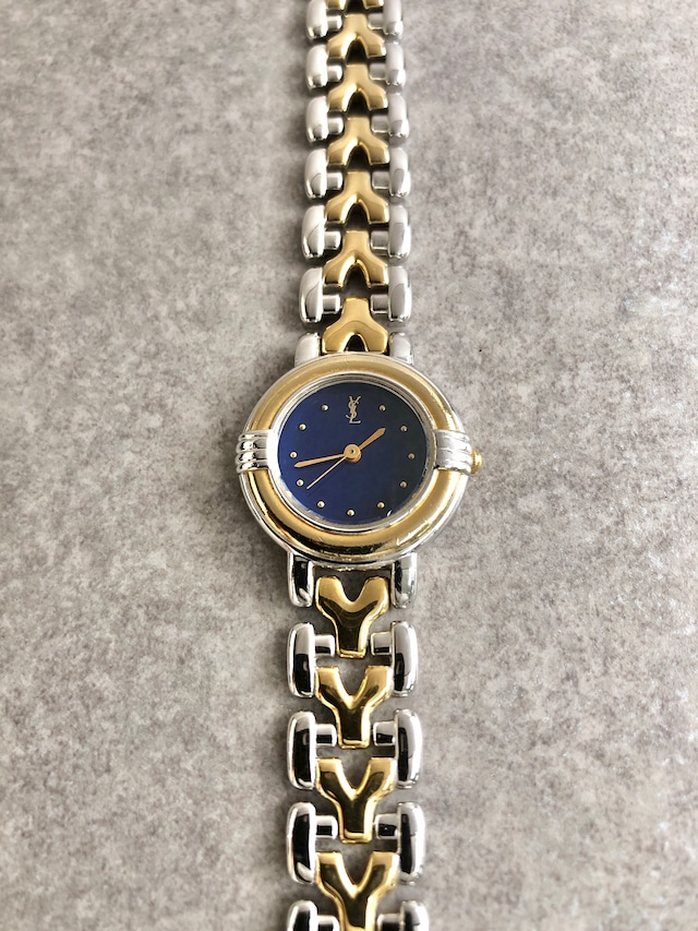 Yves Saint Laurent イヴ・サンローラン 腕時計 シルバー×ゴールド YSL 5430-F43089 vintage ヴィンテージ オールド zbnrnv