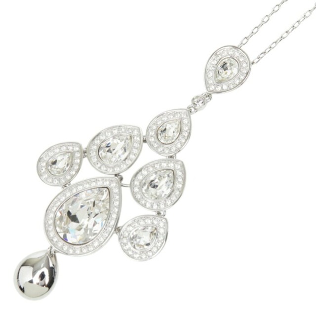 スワロフスキー Sensation センセーション チェーン ネックレス ペンダント シルバー メタル ラインストーン レディース SWAROVSKI 中古
