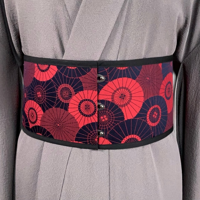 コルセット帯（道行より制作）Corset Obi(Made of Michiyuki-Kimono)