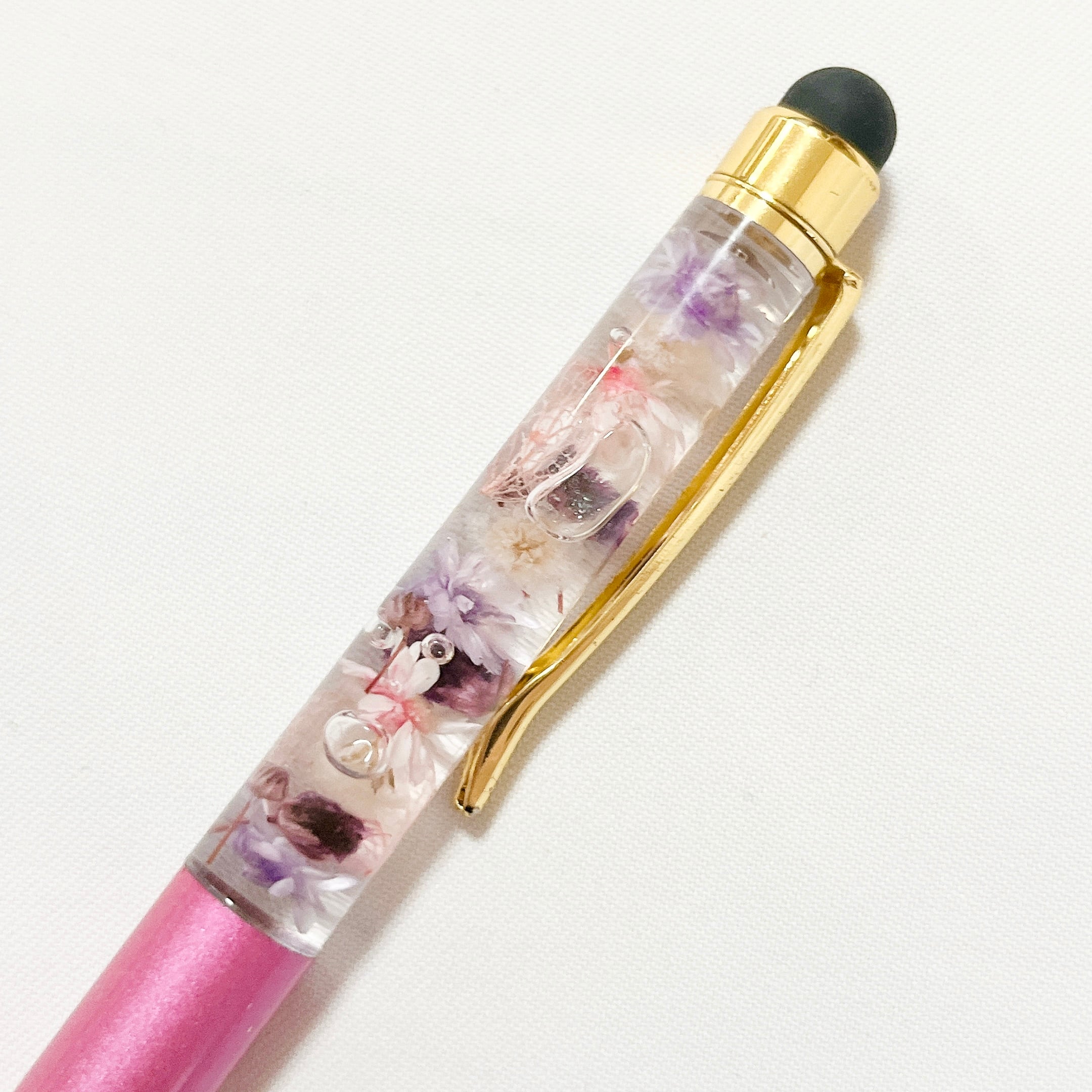 タッチペン3本セット 水色と紫と金色