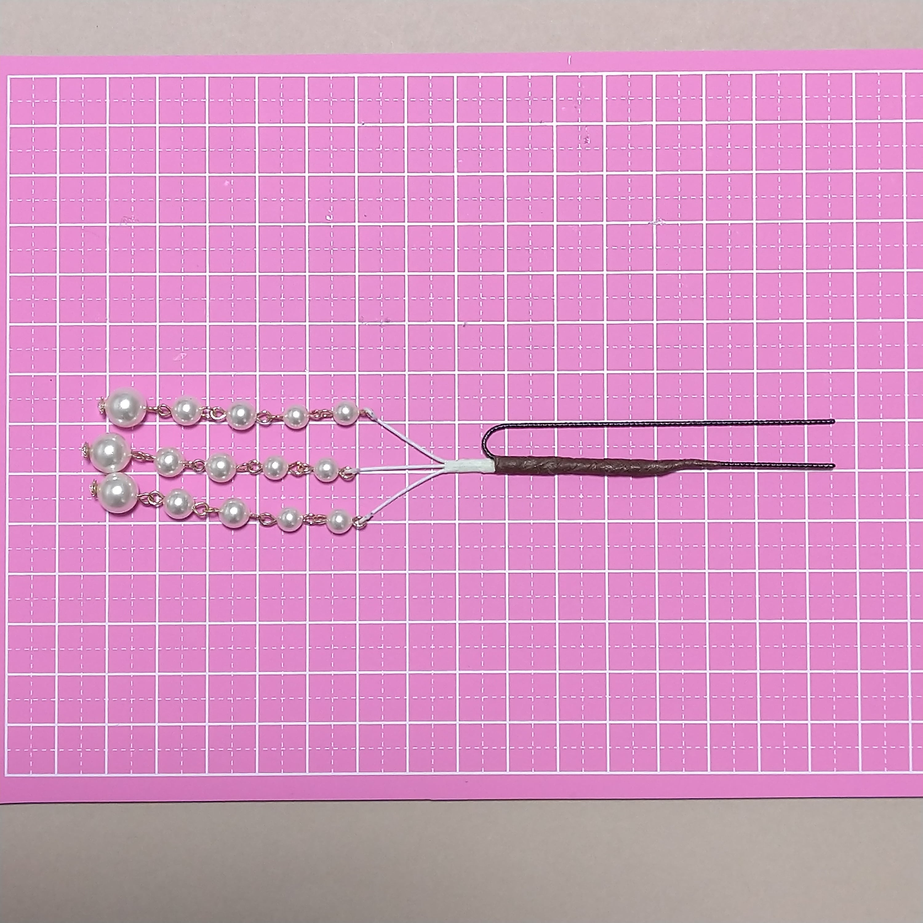 つまみ細工 薔薇のかんざし赤 | つまみ細工ローズはっち