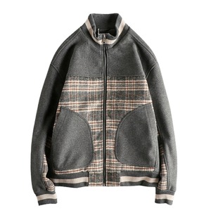 アメリカン ウールブレンドチェック柄ジャケット 2色　S2281