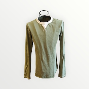 美品⭐人気定番 CCP バインダ- ロング スリ‐ブ Light Khaki COTTON100% Size L 定価 8250円