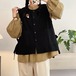 2色/フリルデザインサイドリボンベスト ・12030