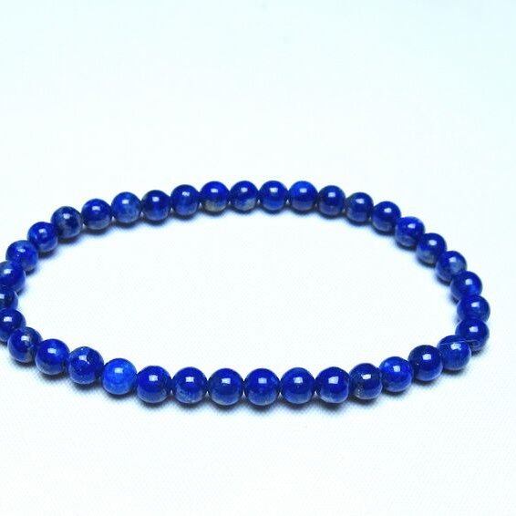 ラピスラズリ ブレスレット 5mm 一点物 メール便可 [M便 1/10] 111-48270