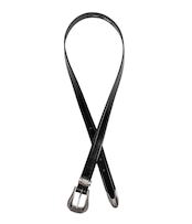 TORY LEATHER / 1 inch "3 -Piece Silver Buckle Belt