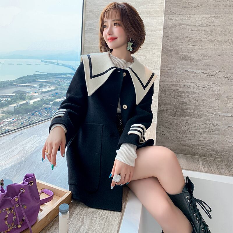 ネイビーカラールーズコート ウィンター 冬物 MIUCO3717400003