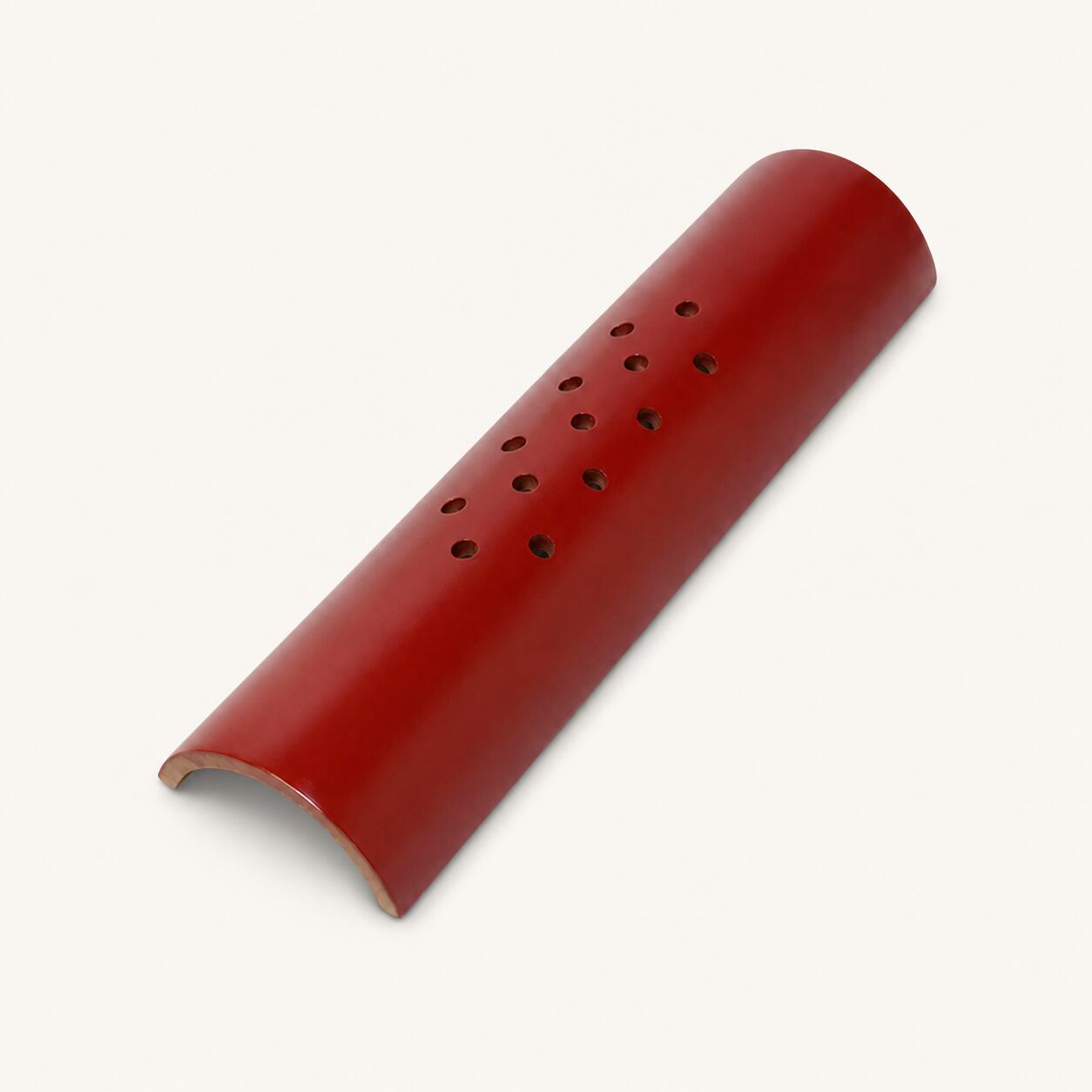 【交換可】 竹枕「竹硬枕 たけかたまくら 高さ5cm×長さ40cm 朱塗 」かたまくら 使用説明書付 73-808 肩こり 頭痛 首枕 日本製 西式健康法 解説付