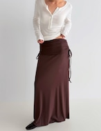 【新作5%OFF・3日間】Side-Shirring Stretch Skirt_3colors