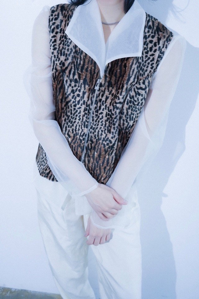 leopard vest