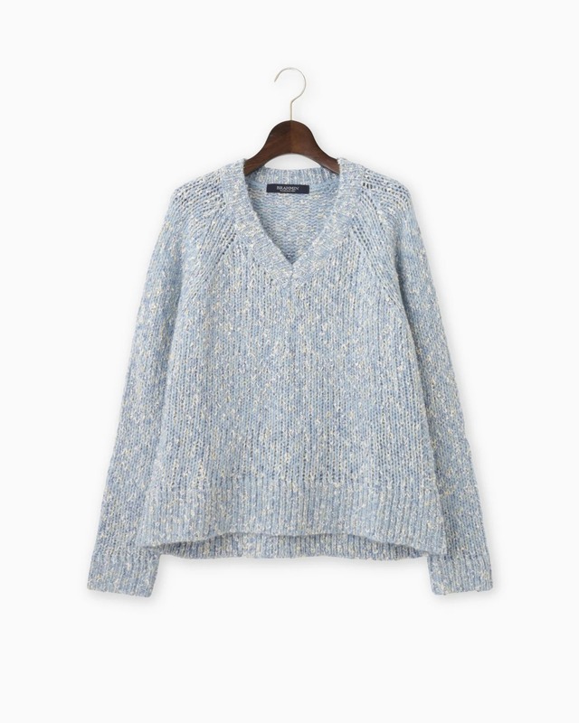 Loop yarn knit Blue / BRAHMIN
